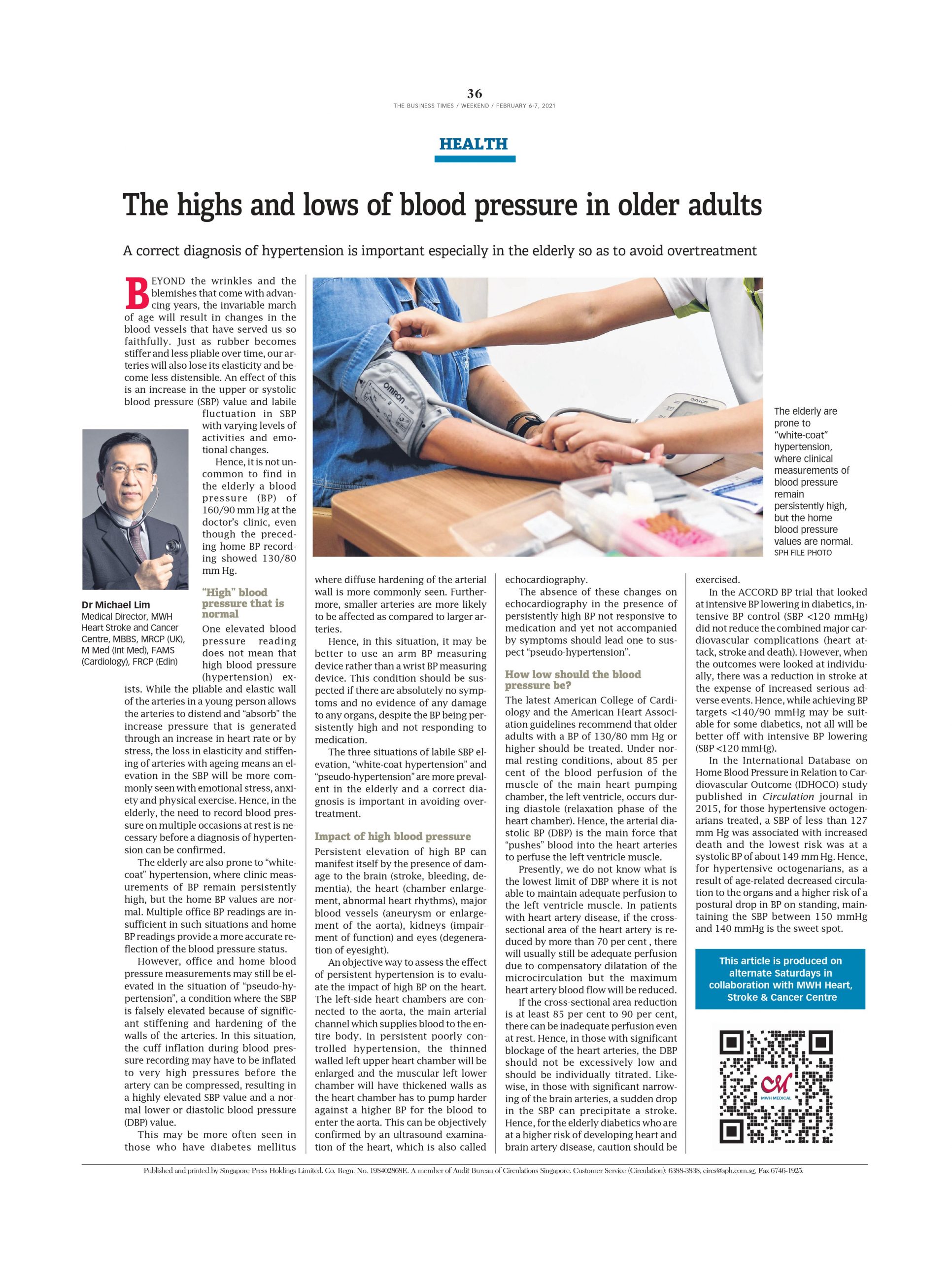 The Highs And Lows Of Blood Pressure In Older Adults Mwh Medical
